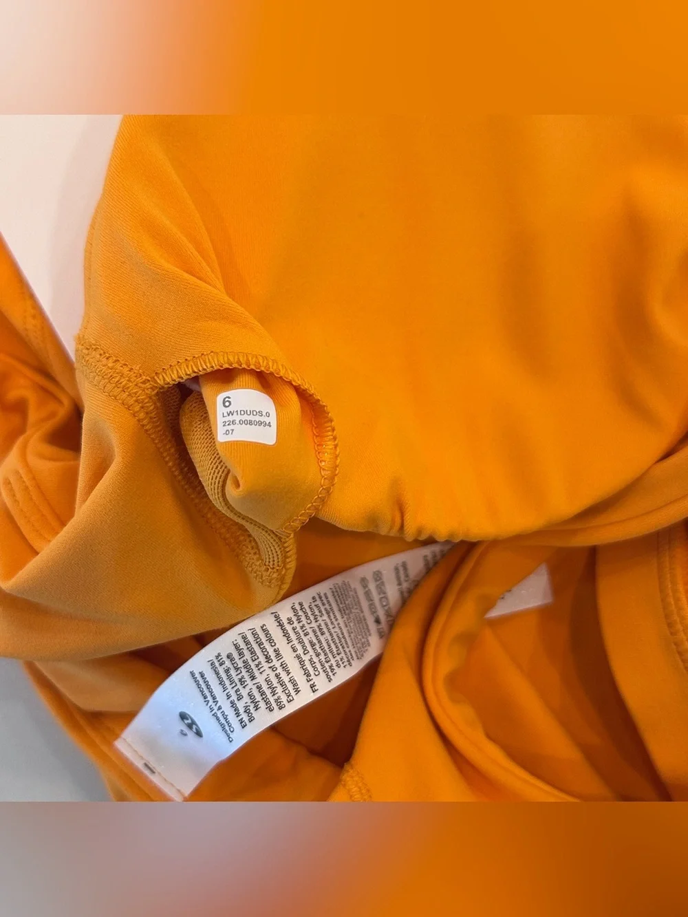 Lululemon Align Tank Top Light Support, A/B Cup, Sizzling Citrus Size 6 NWT